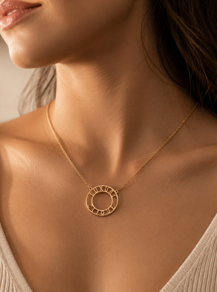 Luxury Clique Circle Gold Necklace