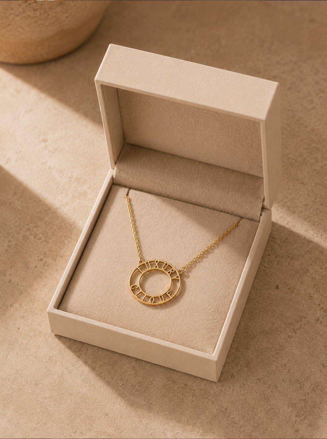 Luxury Clique Circle Gold Necklace