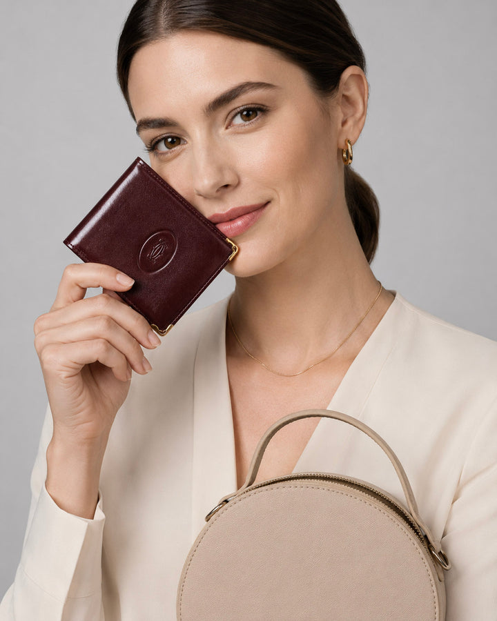 Bordeaux Compact Fold Wallet