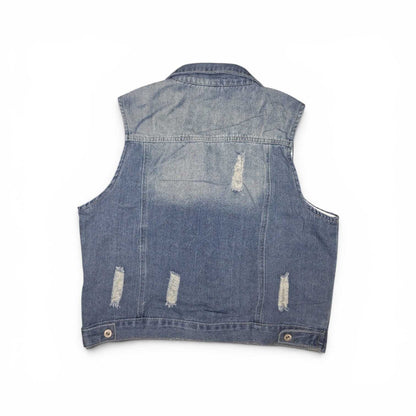 Daybreak Denim - Distressed Blue Vest
