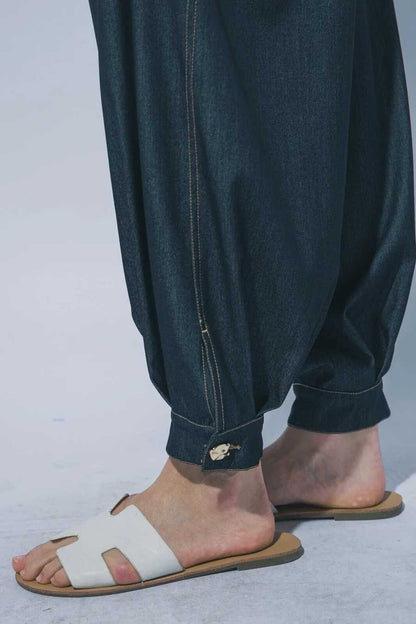 The Heritage Balloon-Leg Pleated Pants-Black