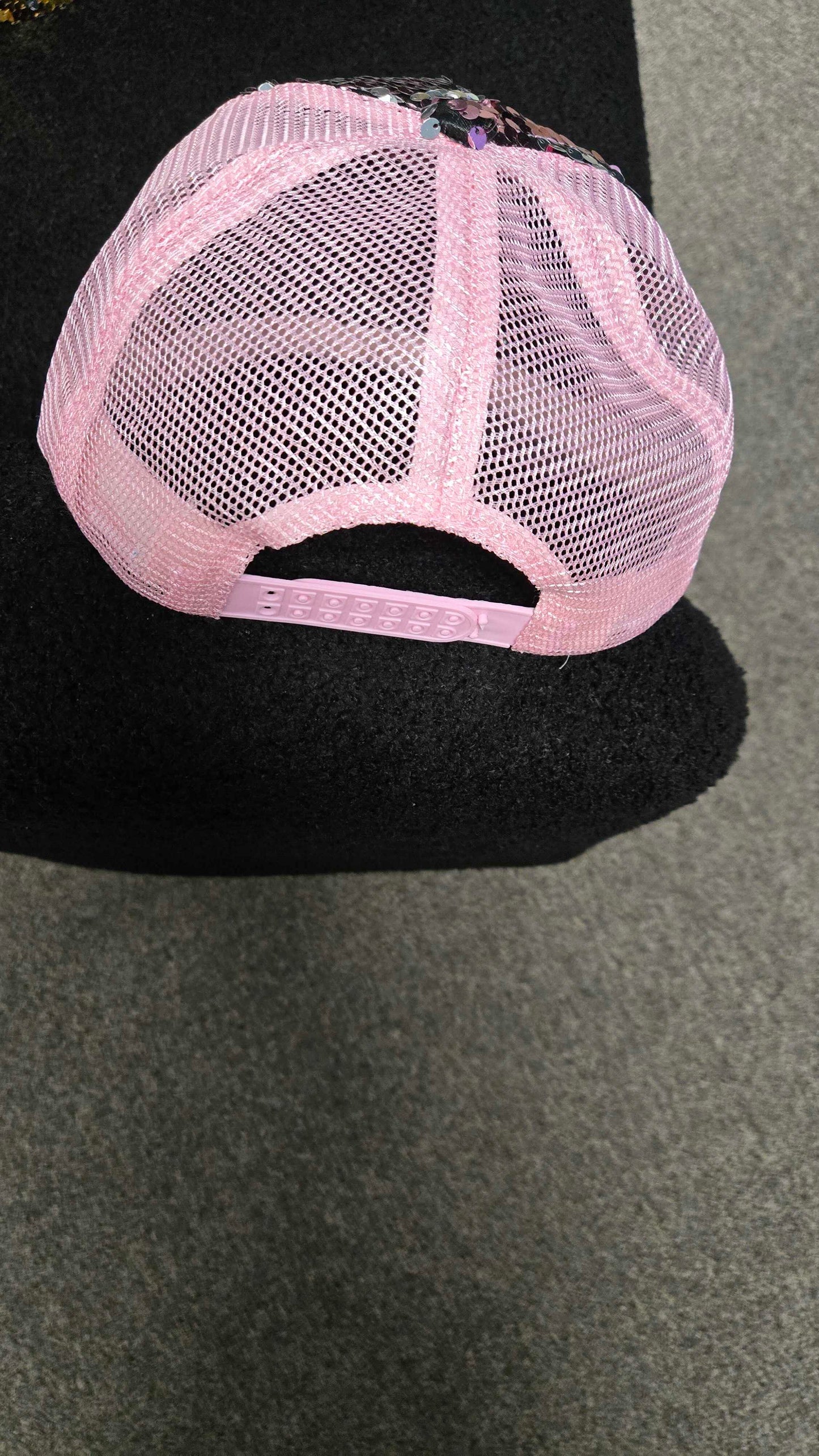 Retail Therapy Custom Sequin Hats (PINK & GOLD)