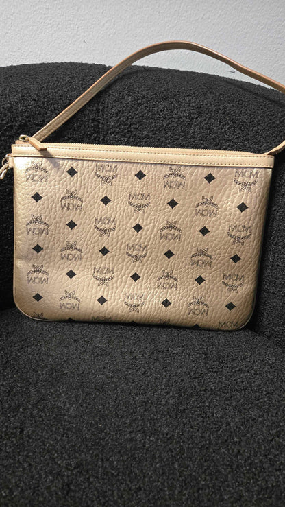 MCM Metallic Gold Shoulder Bag