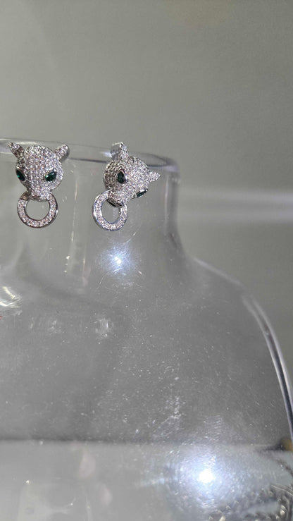 Eye Candy Jaquar Cubic Zirconia Earrings