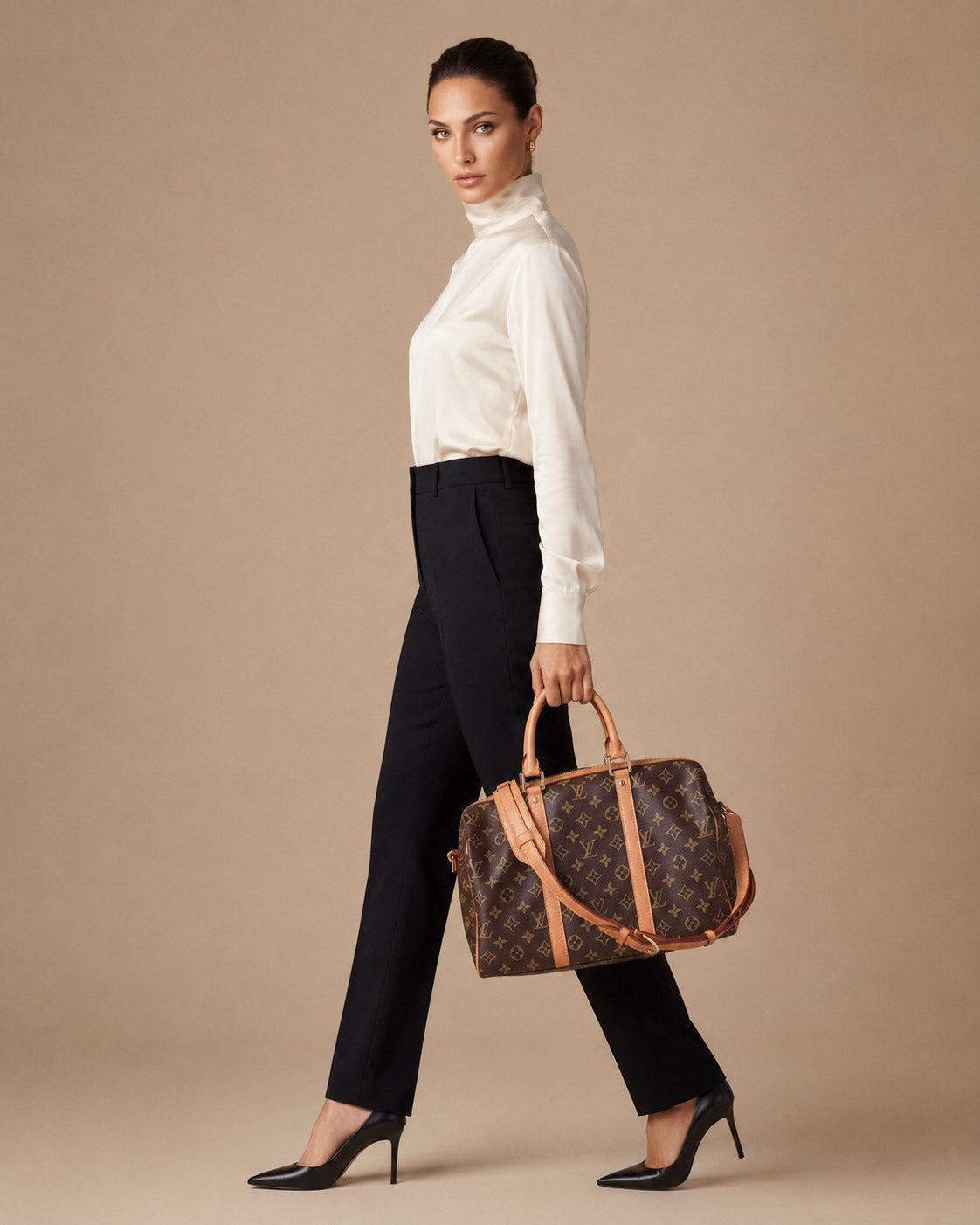 Heritage Monogram Barrel Bag