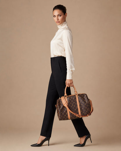 Heritage Monogram Barrel Bag