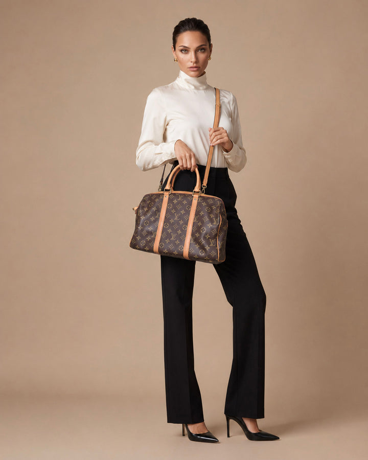 Heritage Monogram Barrel Bag
