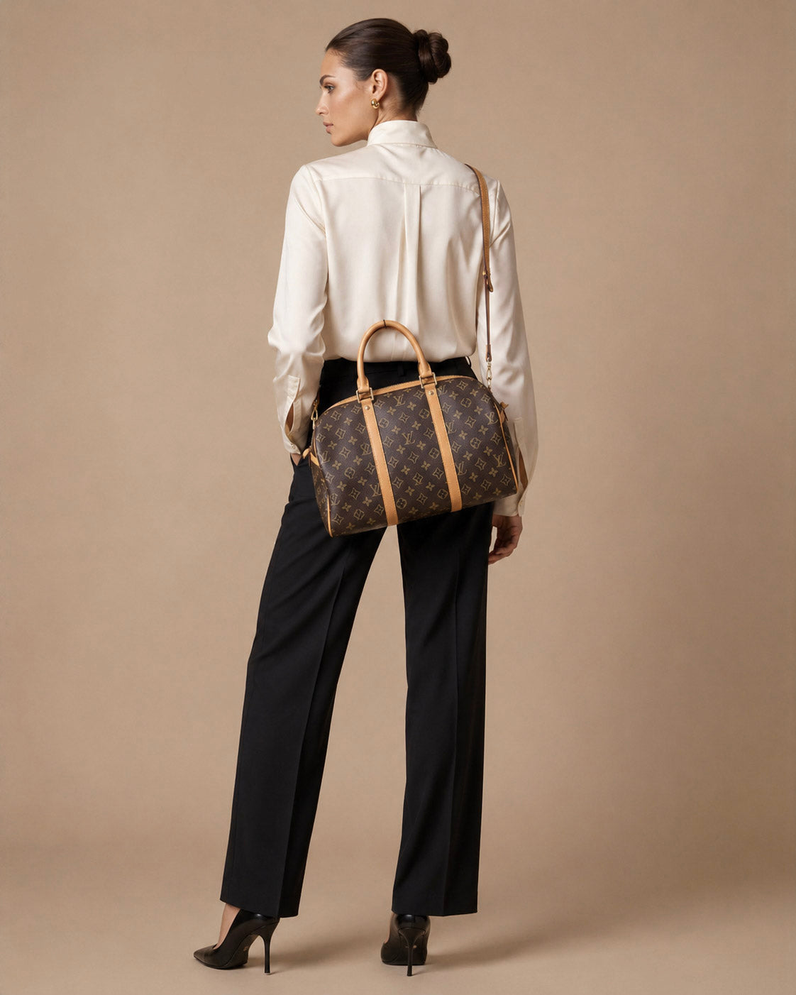 Heritage Monogram Barrel Bag