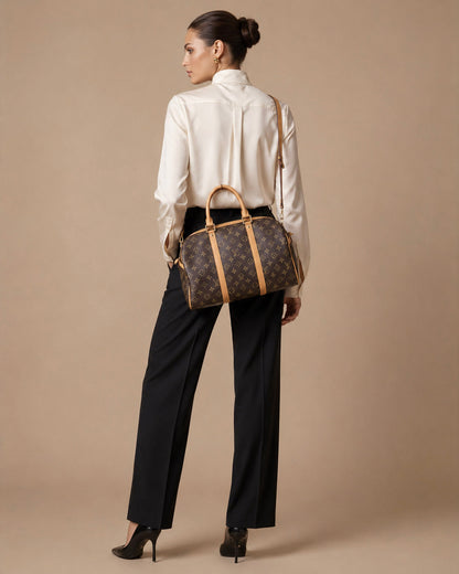 Heritage Monogram Barrel Bag