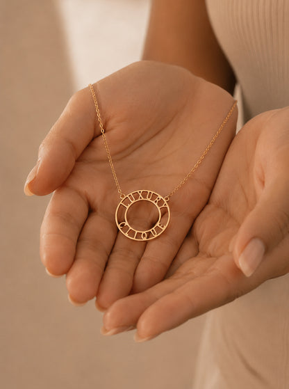 Luxury Clique Circle Gold Necklace