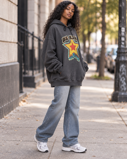 Be Kind Graphic Hoodie – Slate Grey