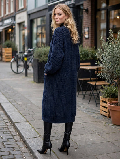 Harper Oversized Chunky Knit Long Cardigan – Luxury Clique
