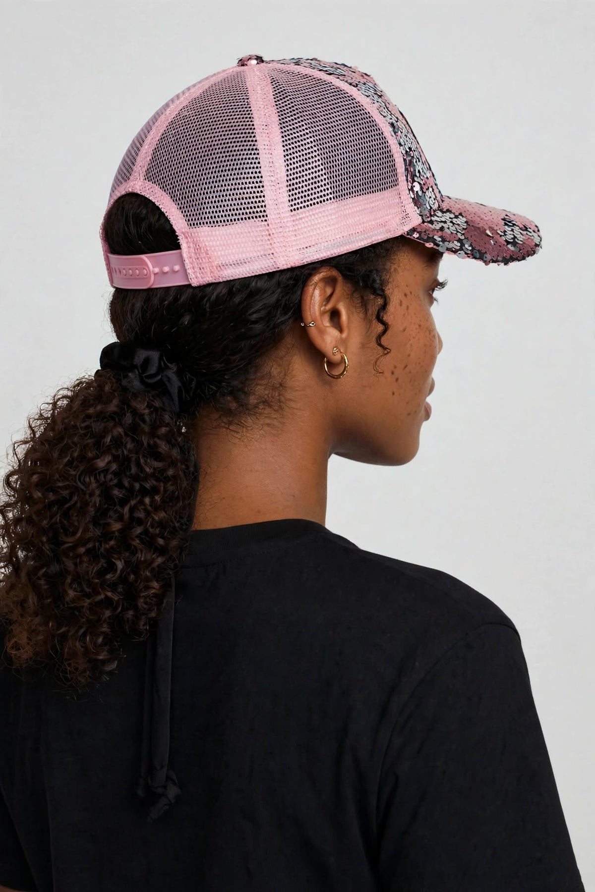 Retail Therapy Custom Sequin Hats (PINK & GOLD)