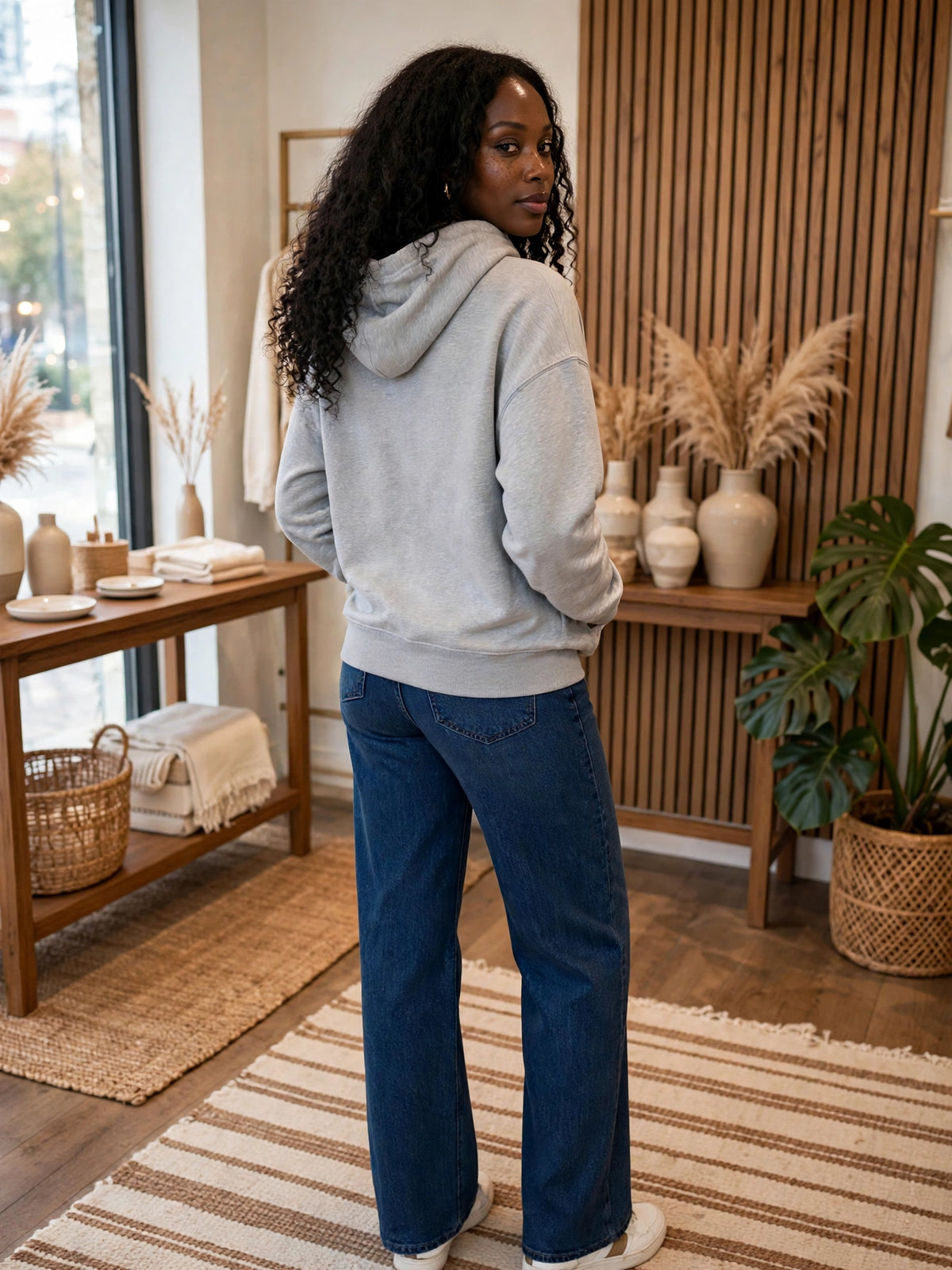 Vintage Hoodie Grey – Oversized