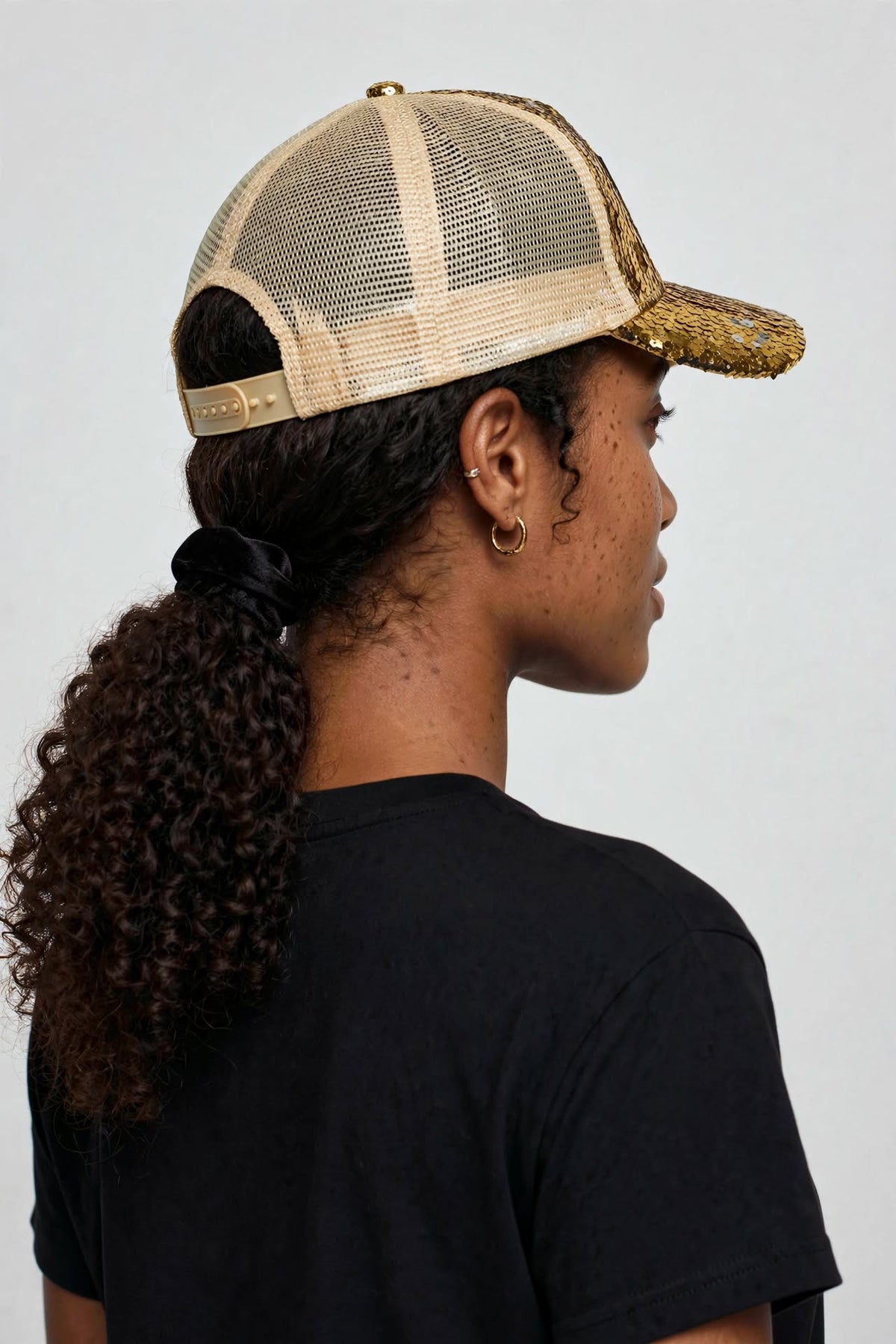 Retail Therapy Custom Sequin Hats (PINK & GOLD)