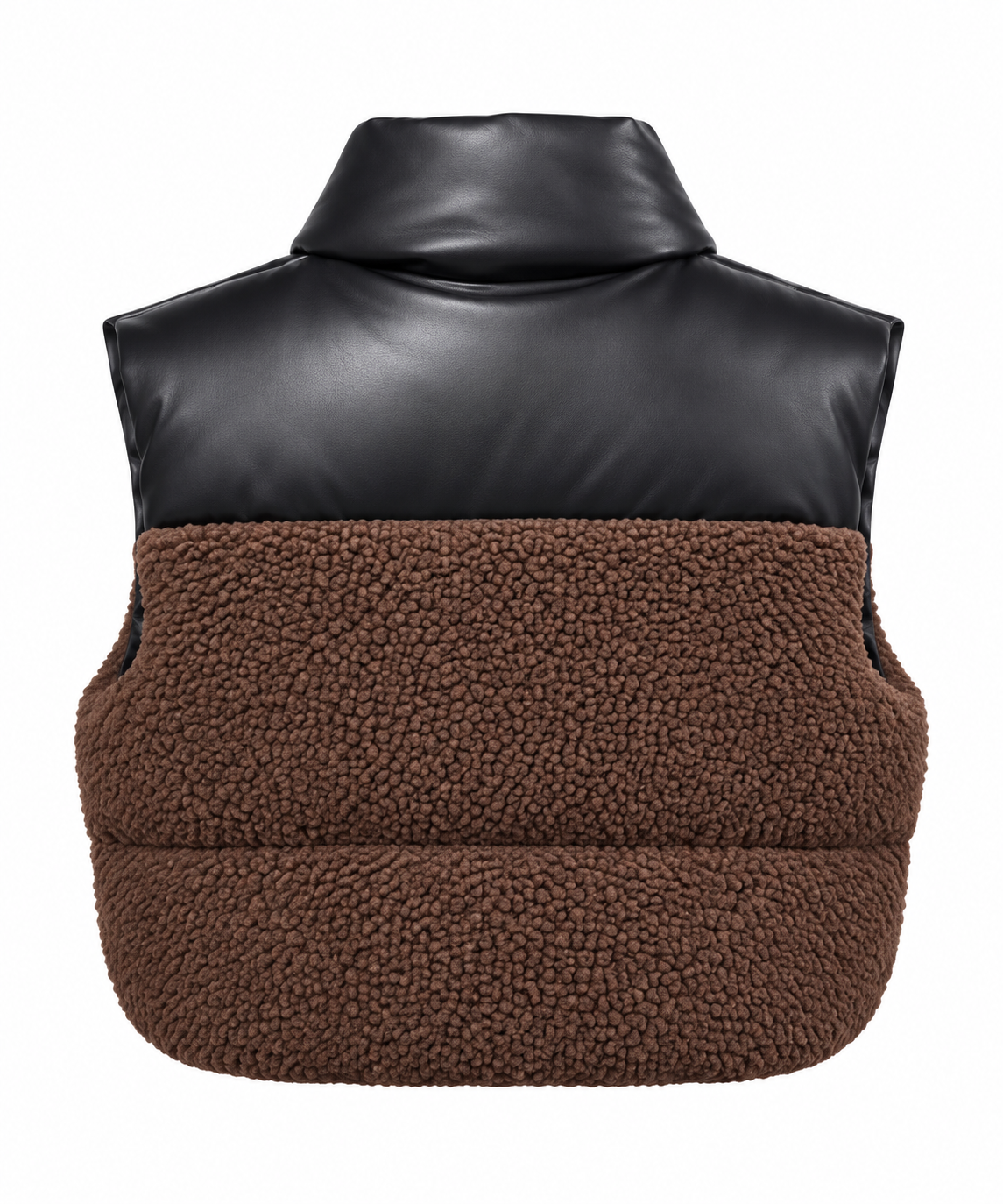 Aspen - Chocolate Sherpa Puffer Vest