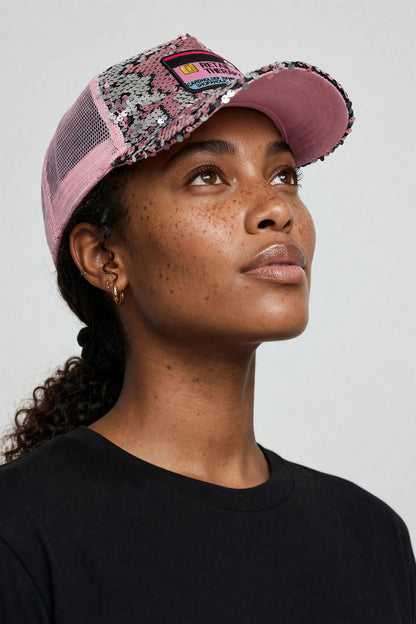 Retail Therapy Custom Sequin Hats (PINK & GOLD)