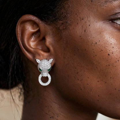 Eye Candy Jaquar Cubic Zirconia Earrings