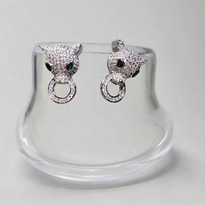 Eye Candy Jaquar Cubic Zirconia Earrings