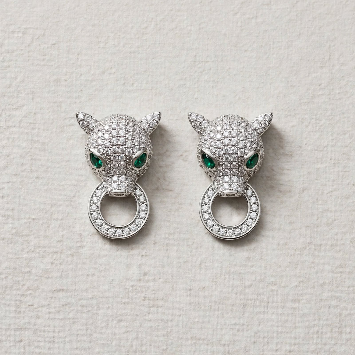 Eye Candy Jaquar Cubic Zirconia Earrings