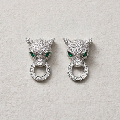 Eye Candy Jaquar Cubic Zirconia Earrings